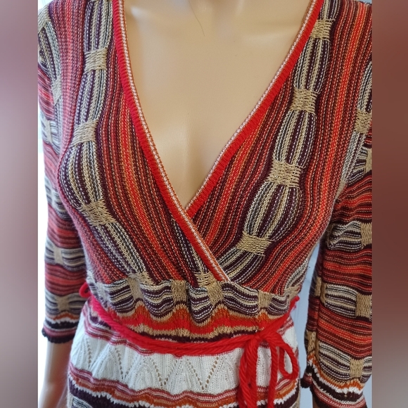 Vintage 60s 70s Colors Loose Knit Sweater - Picture 10 of 16